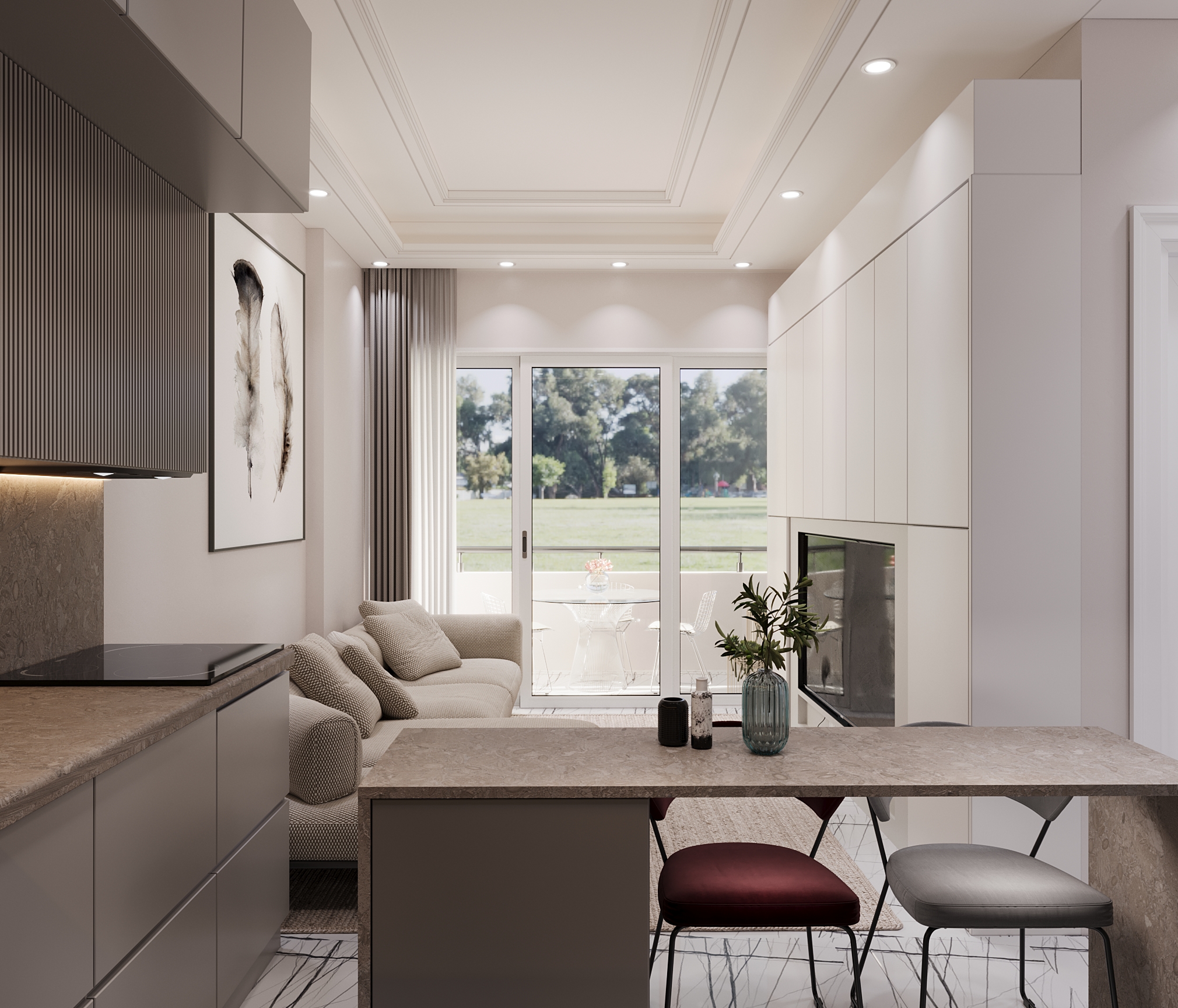 Квартира 2 комнаты 60 м² Elvanli, Турция