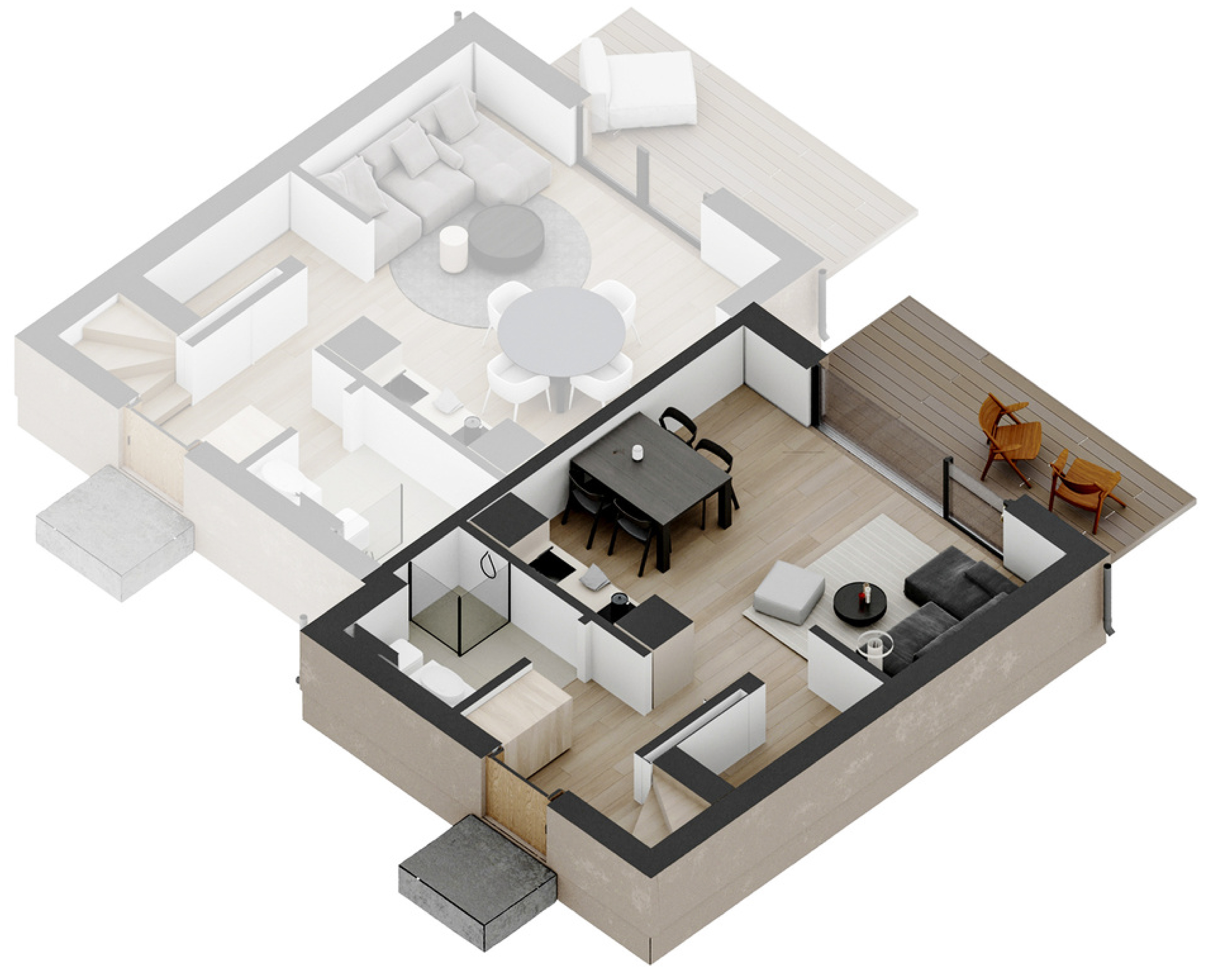 Appartement 3 chambres 48 m² Białystok, Pologne